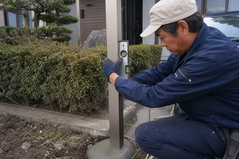 立川市 O様邸 リビング前の目隠しフェンス